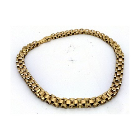 Pulsera correa fina de oro 18k 20 cm